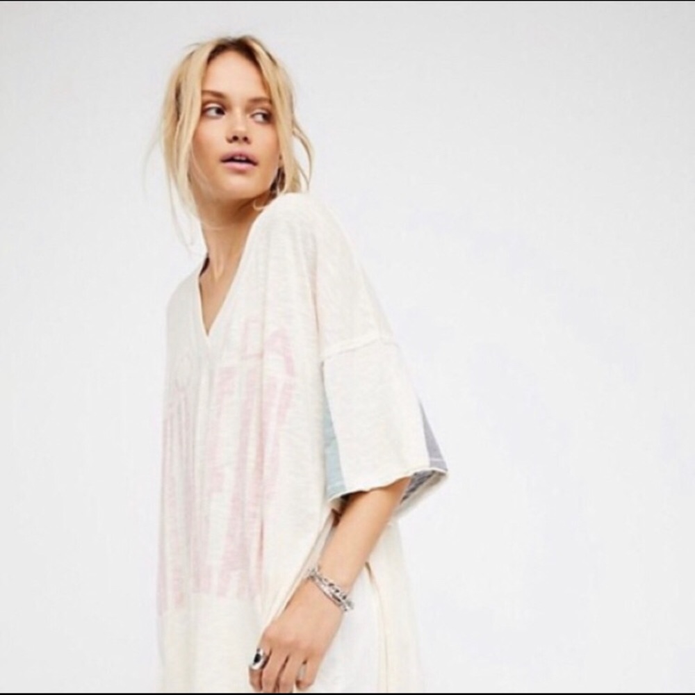 FREE PEOPLE Miami Beach City Slicker Tunic